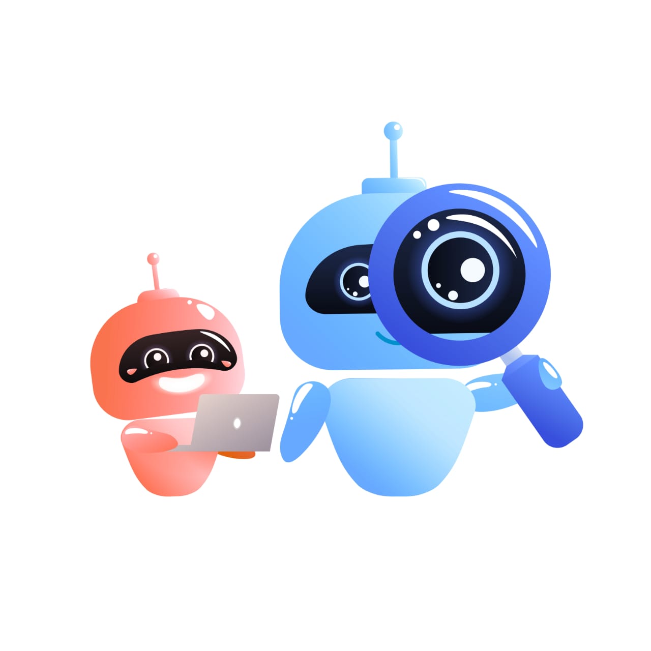 Friendly AI robots working together